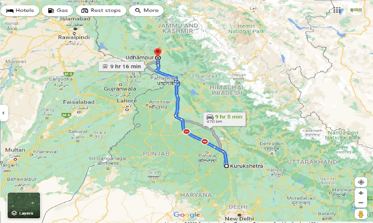 kurukshetra-to-udhampur-one-way