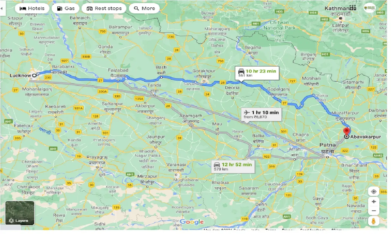 lucknow-to-abavakarpur-round-trip