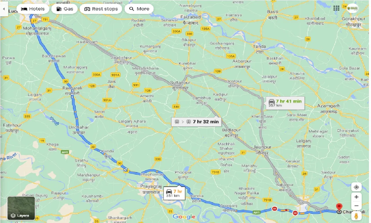 lucknow-to-chandauli-one-way