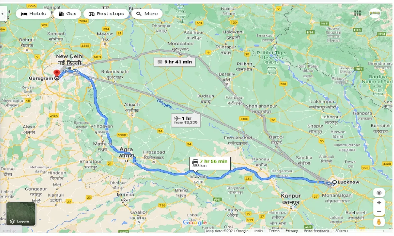 lucknow-to-gurugram-round-trip
