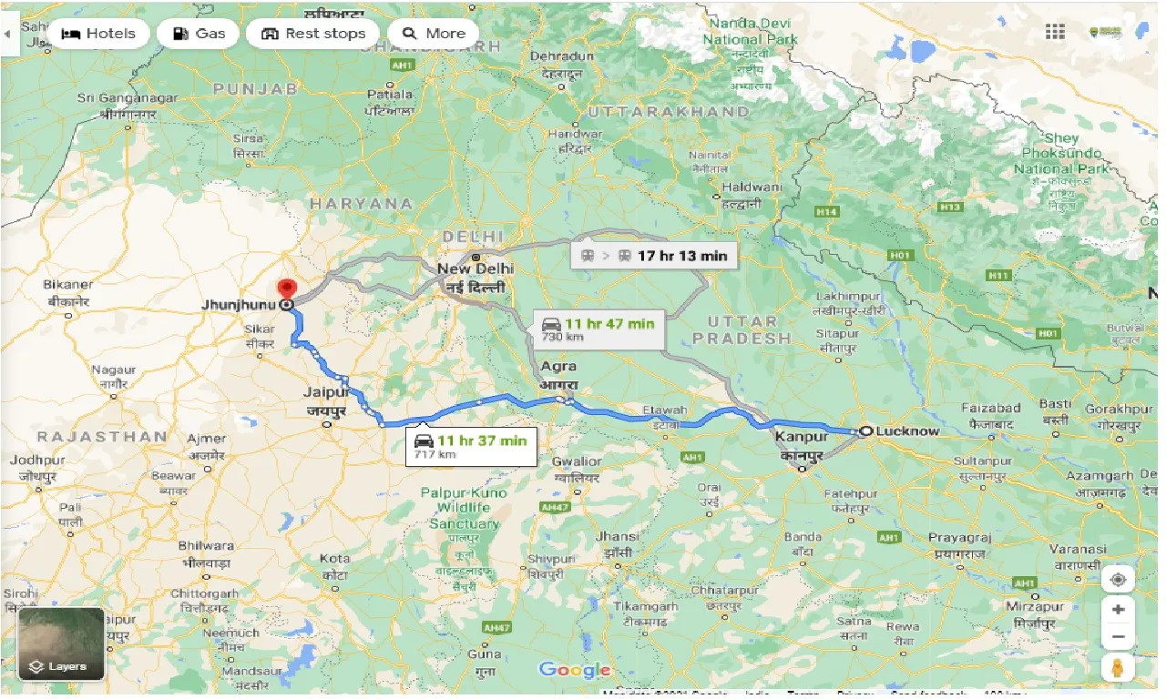 lucknow-to-jhunjhunu-round-trip