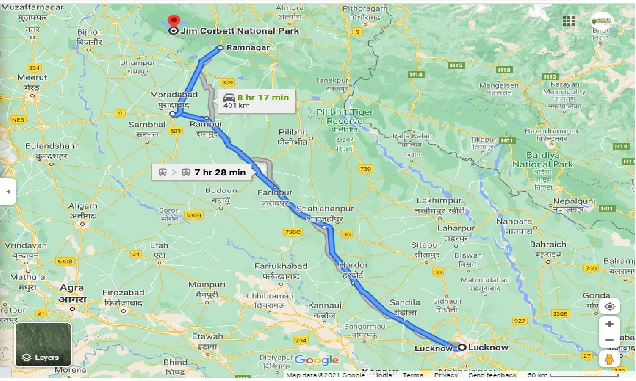 lucknow-to-jim-corbett-national-park-outstation