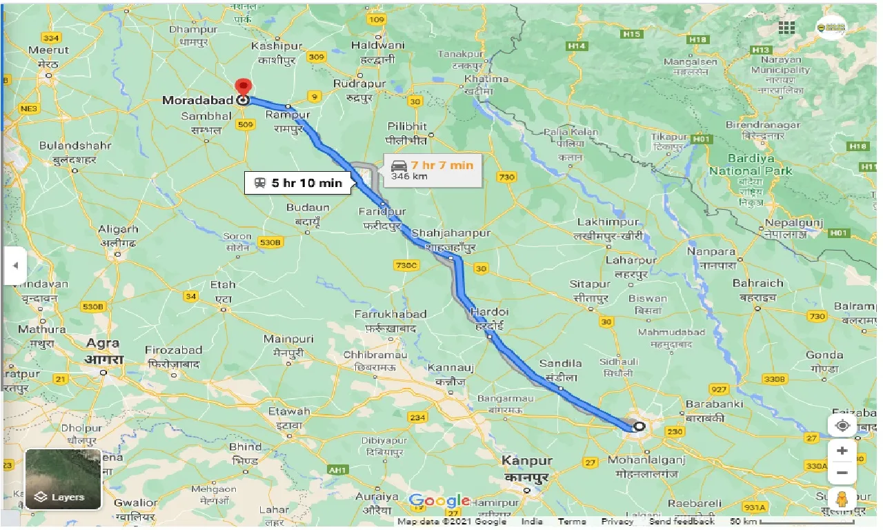 lucknow-to-moradabad-outstation