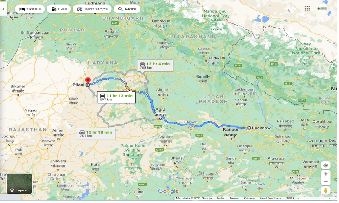 lucknow-to-pilani-round-trip