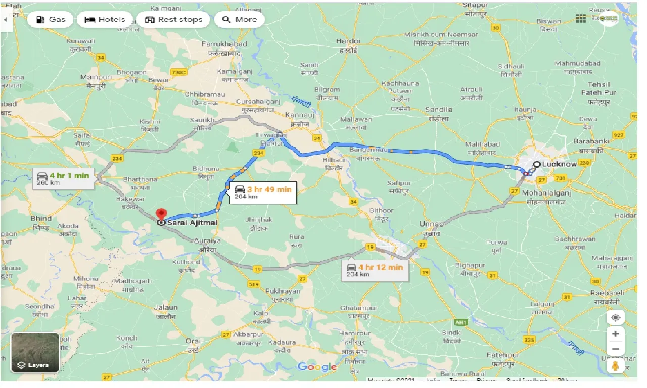 lucknow-to-sarai-ajitmal-one-way