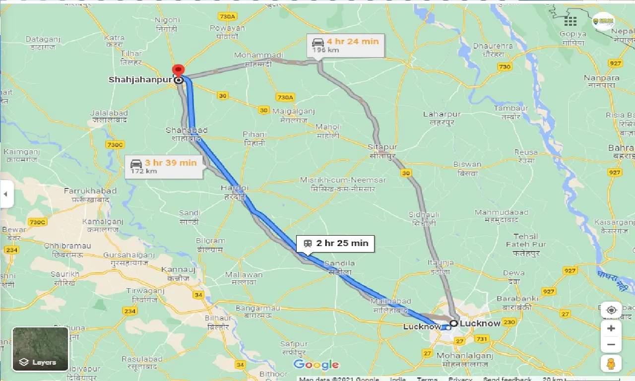 lucknow-to-shahjahanpur-one-way