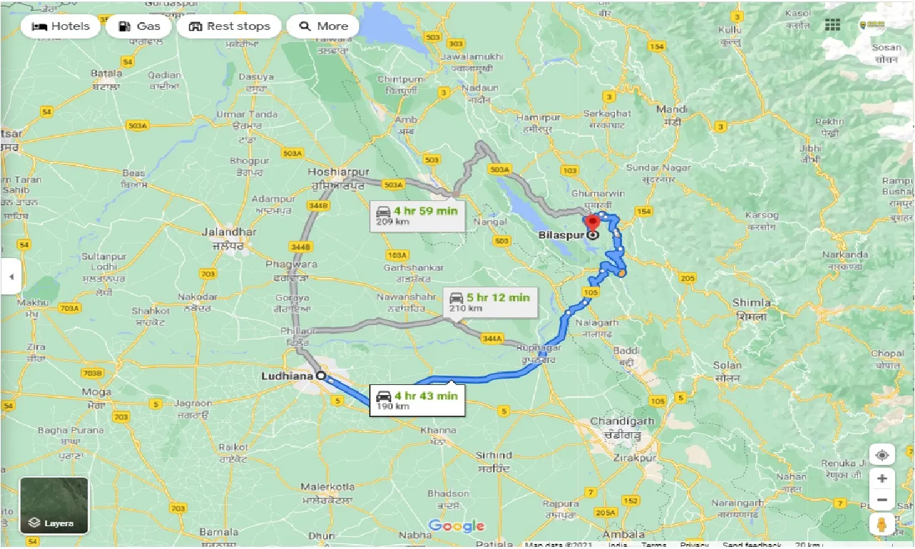 ludhiana-to-bilaspur-HP-round-trip