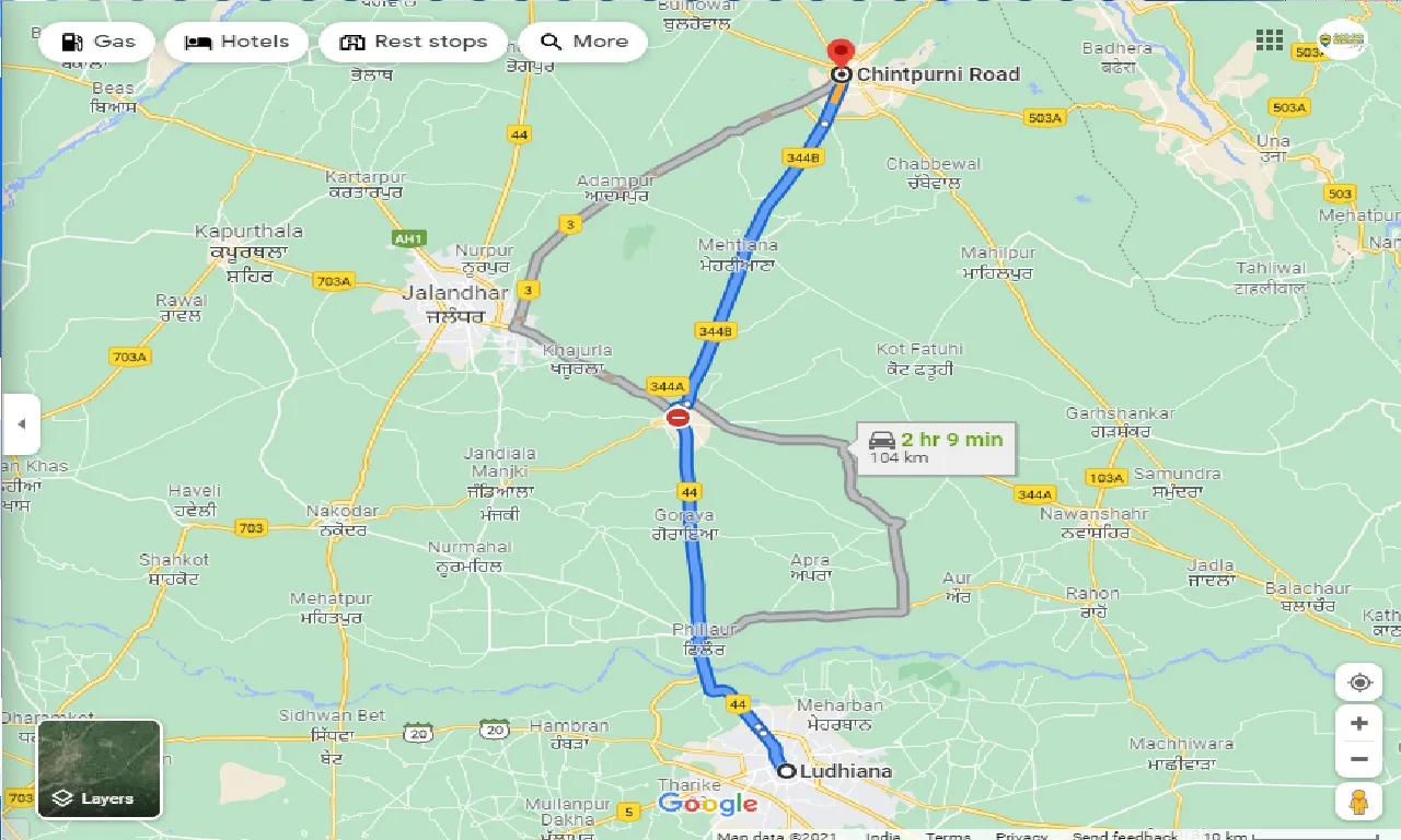 ludhiana-to-chintpurni-one-way