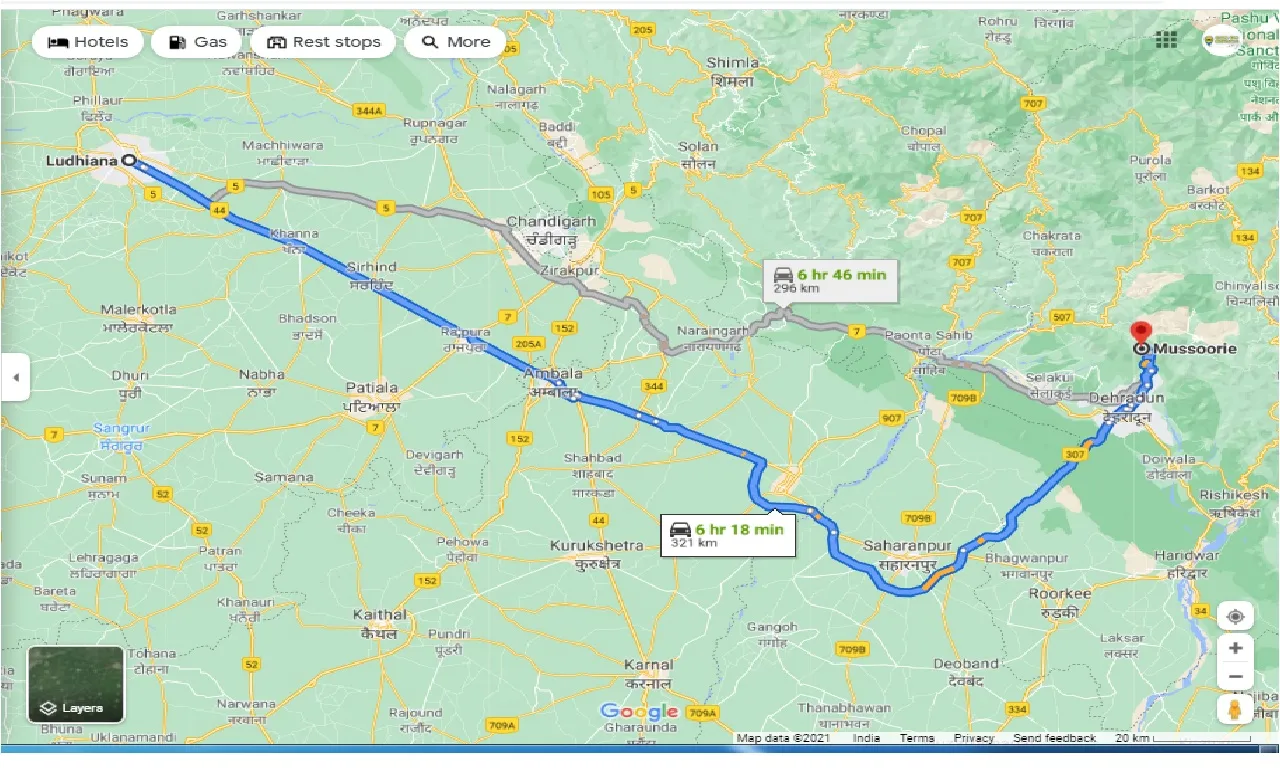 ludhiana-to-mussoorie-one-way