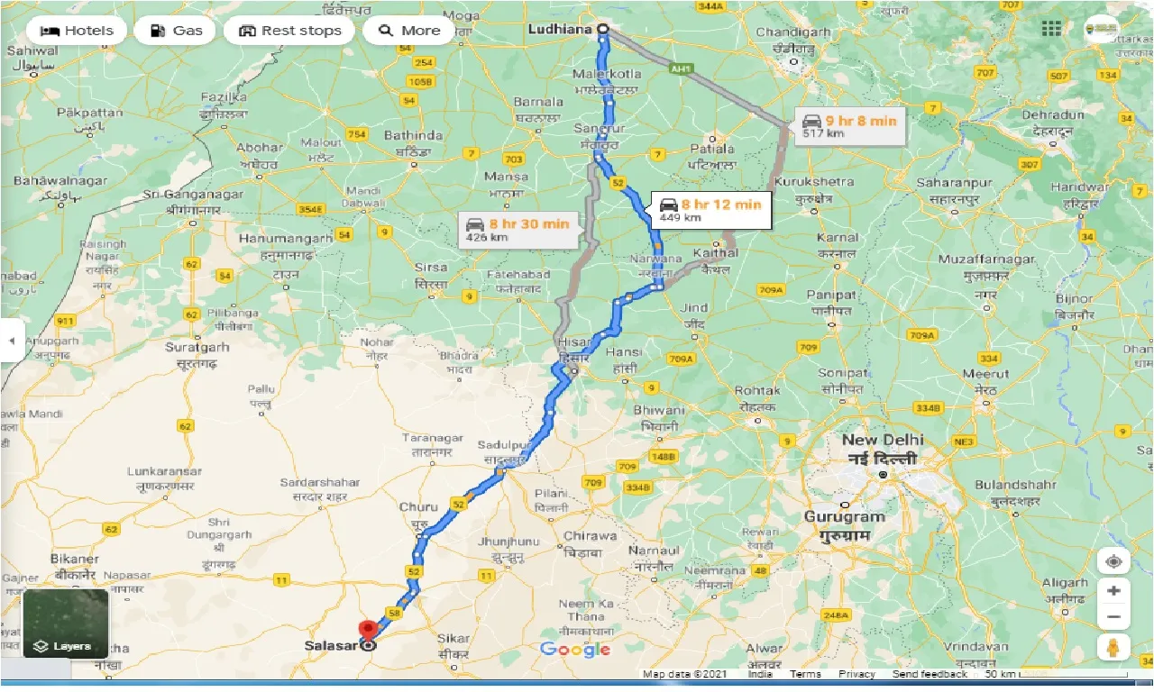 ludhiana-to-salasar-one-way