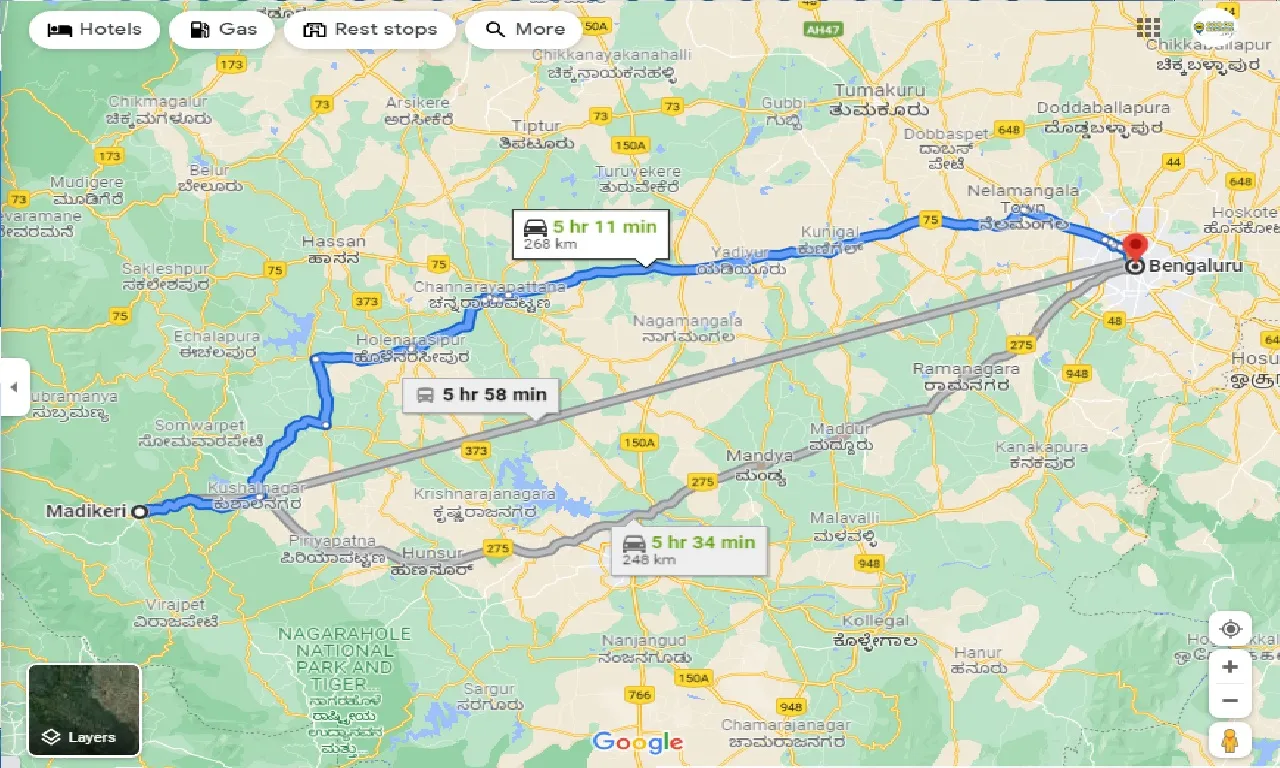 madikeri-to-bangalore-round-trip