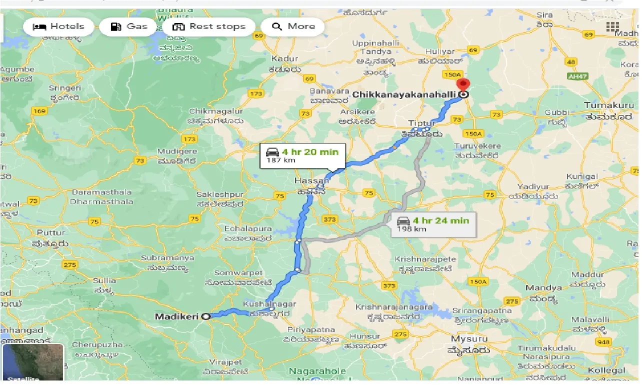 madikeri-to-chikkanayakanahalli-taxi