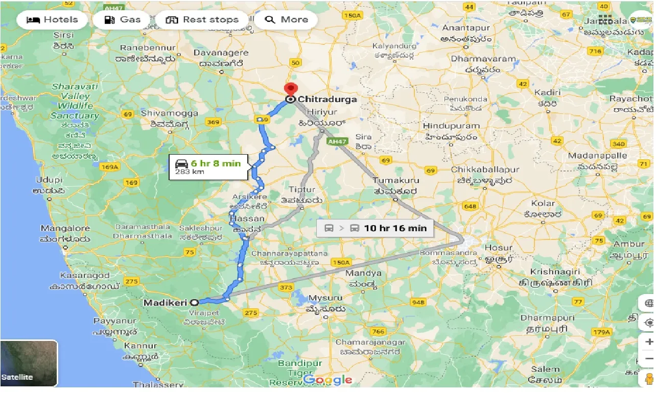 madikeri-to-chitradurga-taxi
