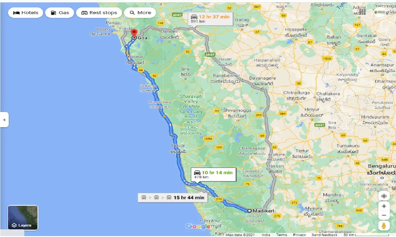 madikeri-to-goa-round-trip