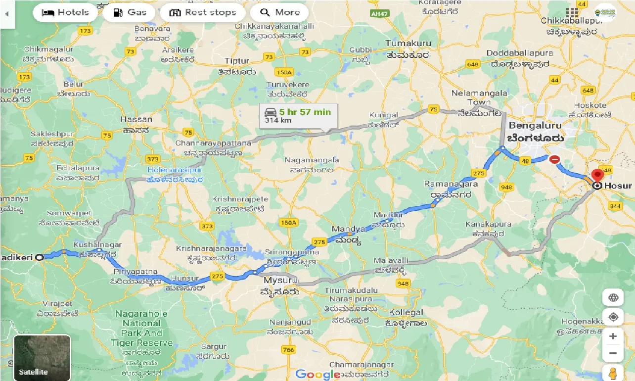 madikeri-to-hosur-one-way