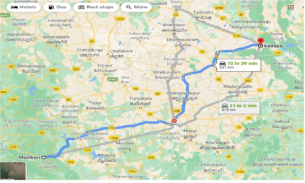 madikeri-to-kadapa-taxi