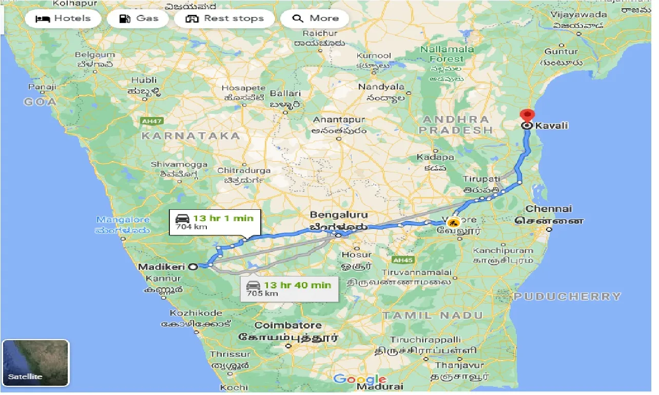 madikeri-to-kavali-taxi