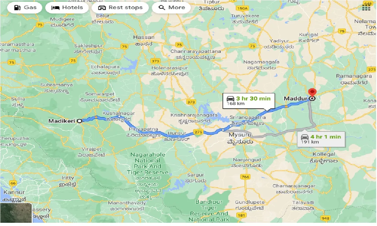 madikeri-to-maddur-taxi