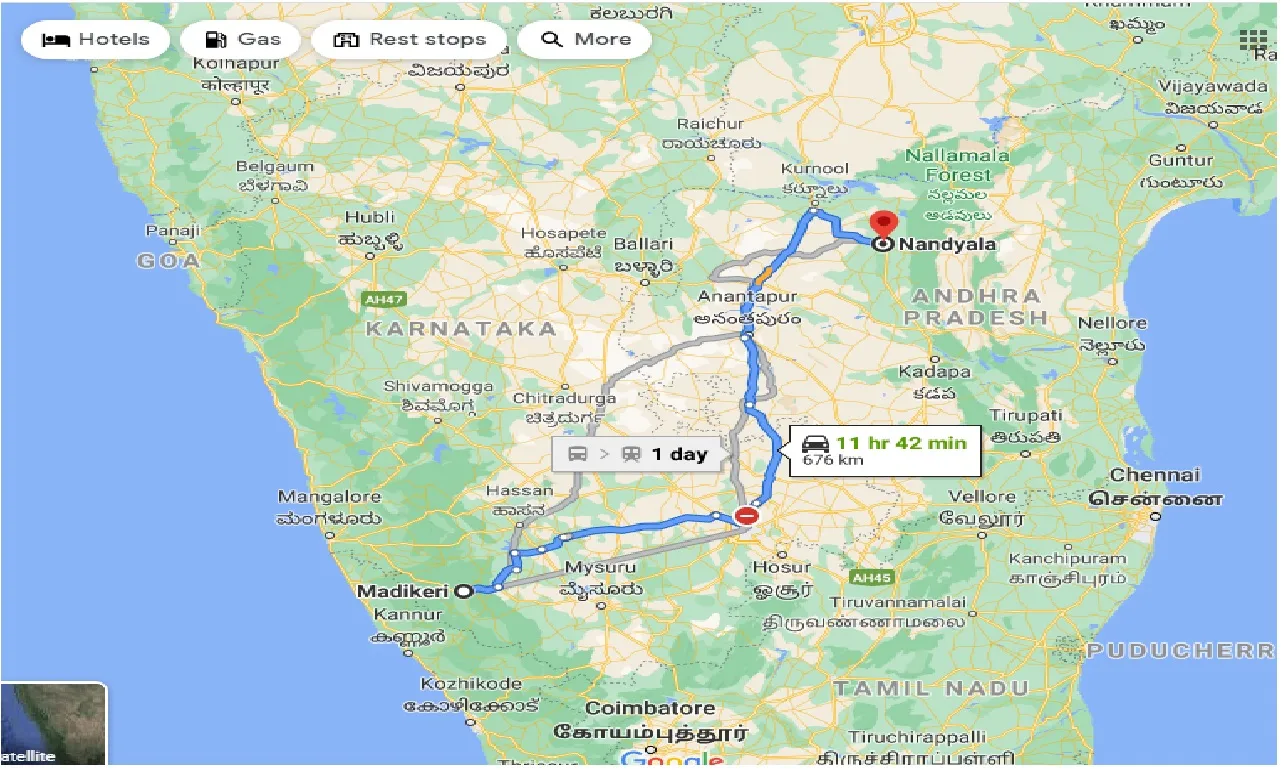 madikeri-to-nandyala-taxi