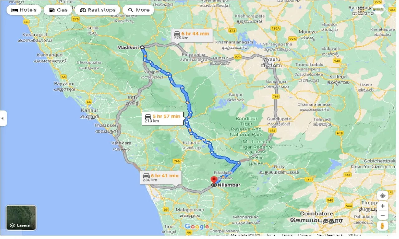 madikeri-to-nilambur-round-trip