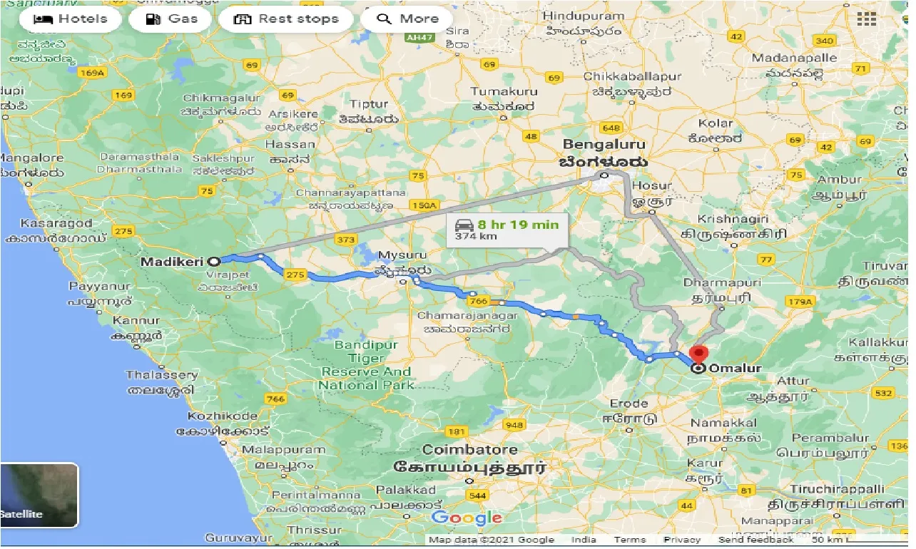 madikeri-to-omalur-taxi