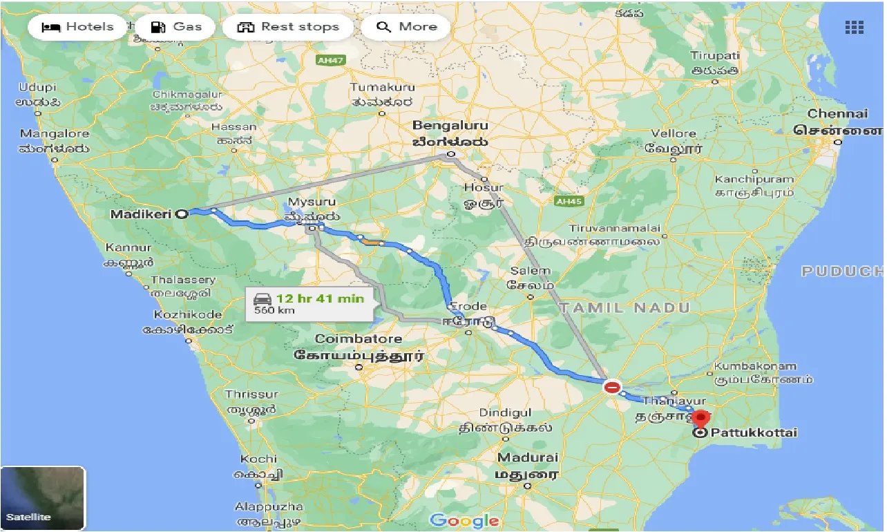 madikeri-to-pattukkottai-taxi