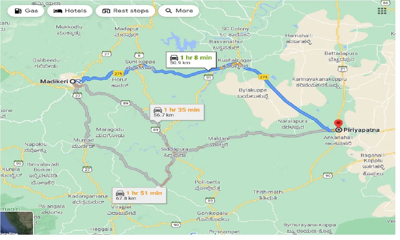 madikeri-to-piriyapatna-taxi
