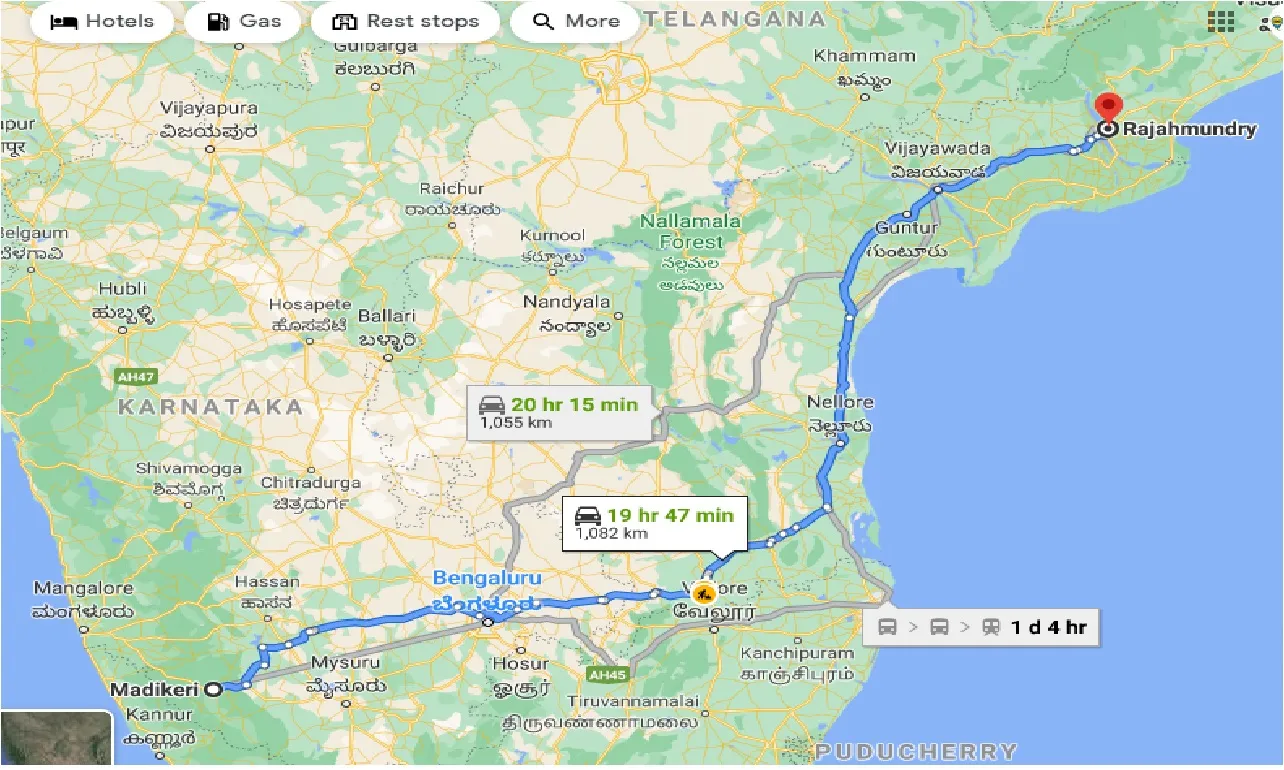 madikeri-to-rajahmundry-taxi