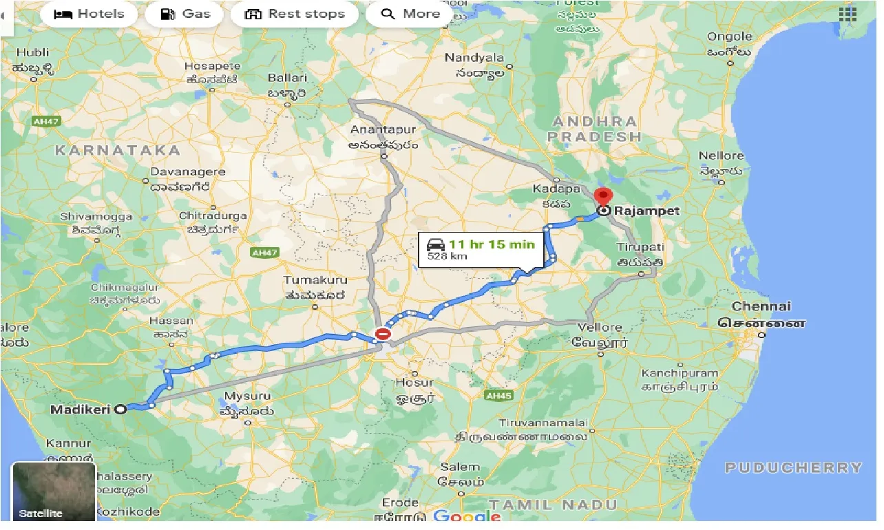 madikeri-to-rajampet-one-way