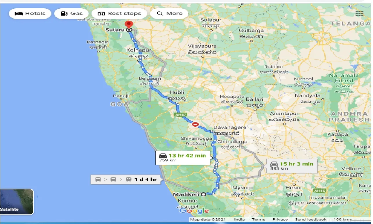 madikeri-to-satara-one-way