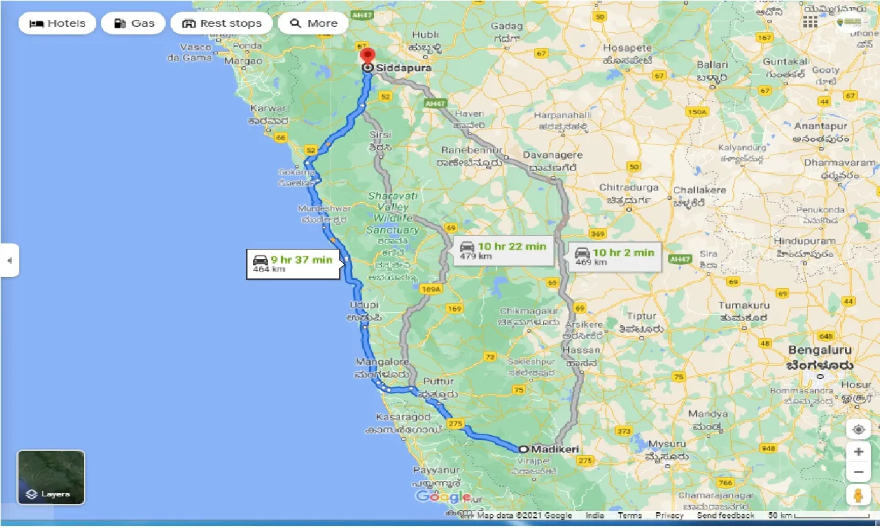 madikeri-to-siddapur-one-way