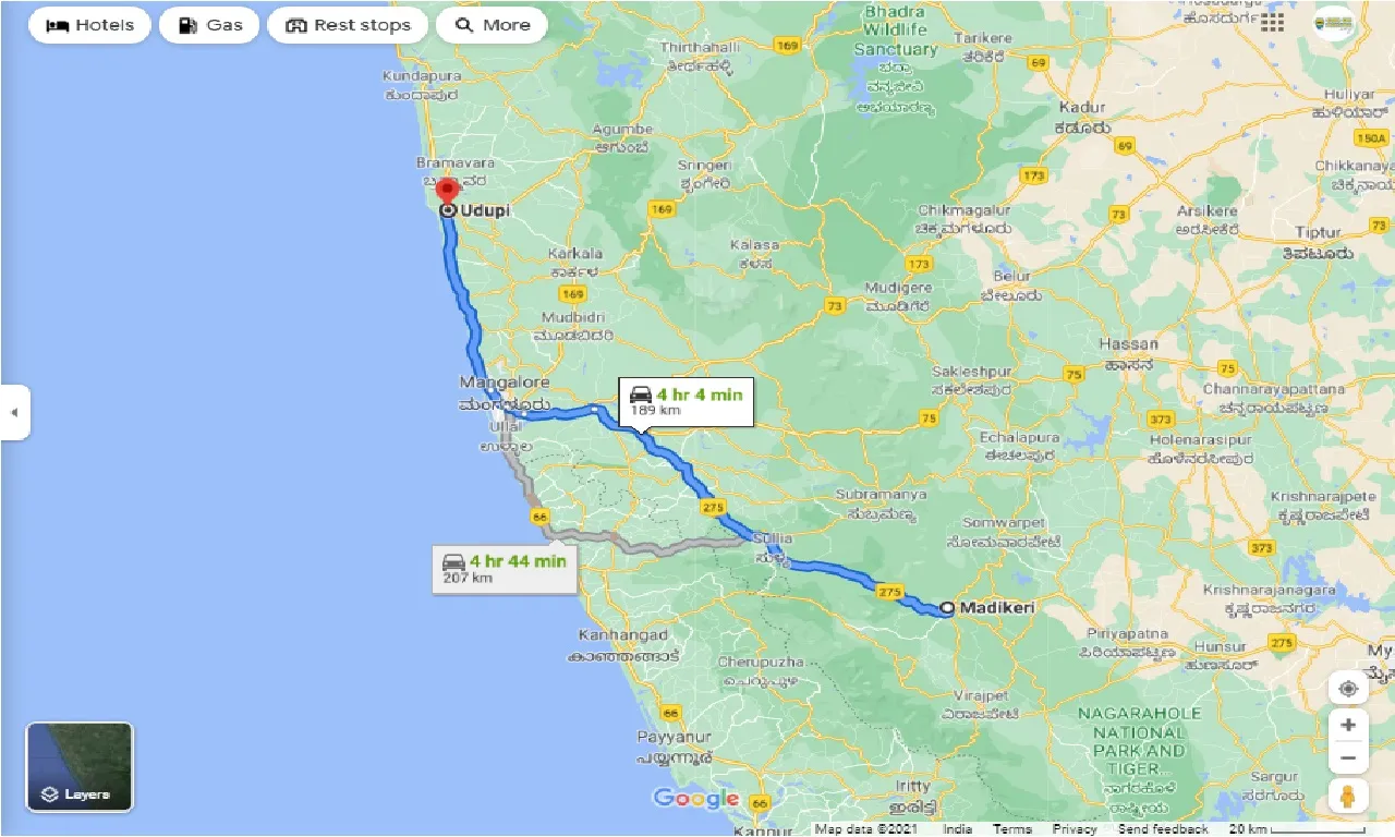 madikeri-to-udupi-round-trip
