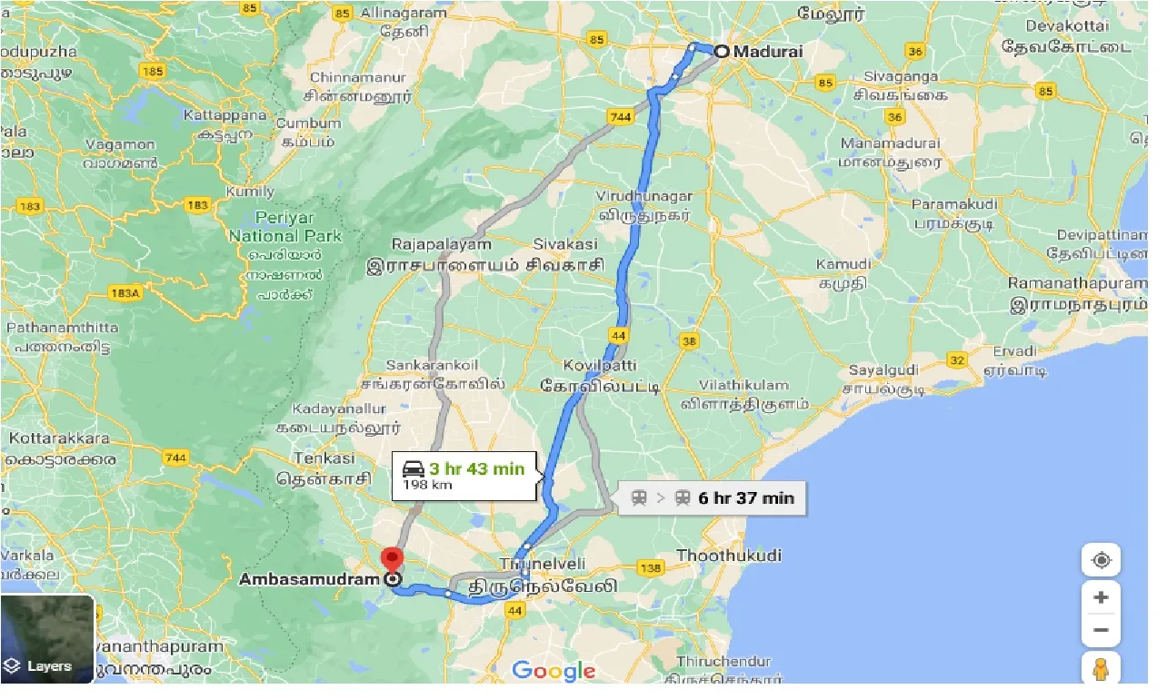 madurai-to-ambasamudram-one-way