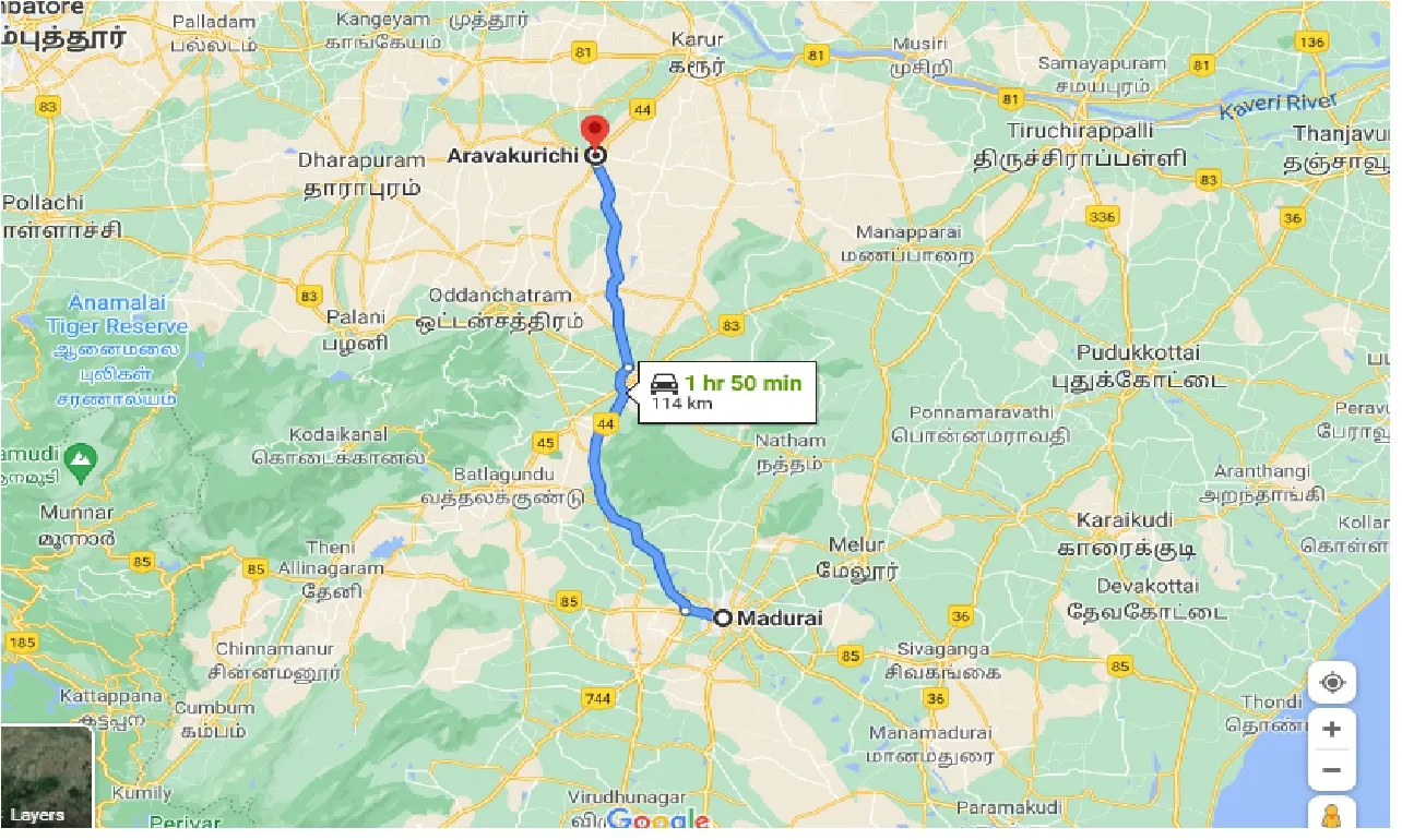 madurai-to-aravakurichi-one-way
