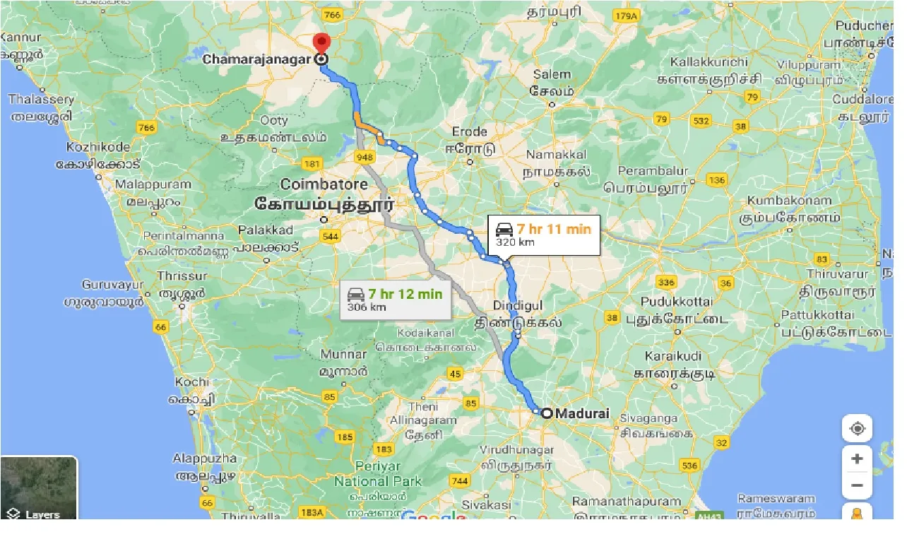madurai-to-chamarajanagar-taxi