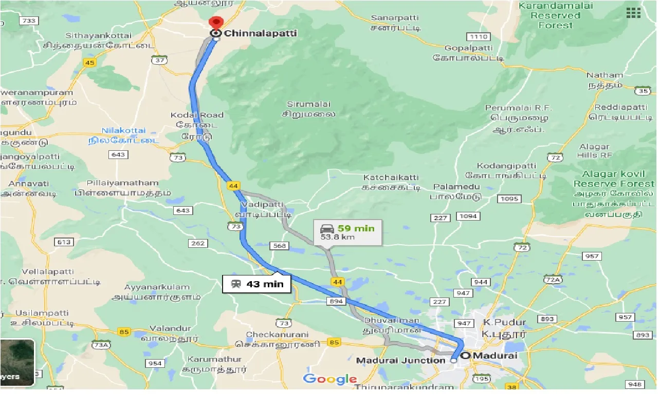madurai-to-chinnalapatti-one-way