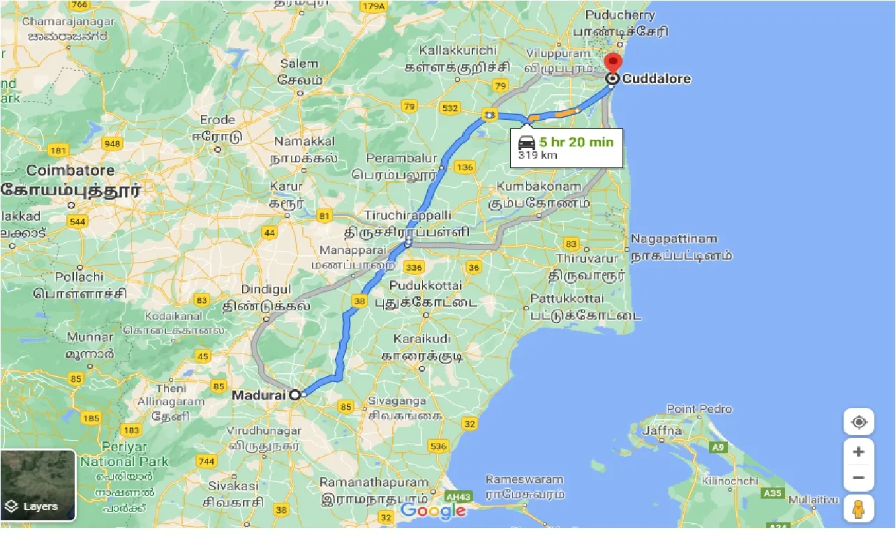 madurai-to-cuddalore-taxi