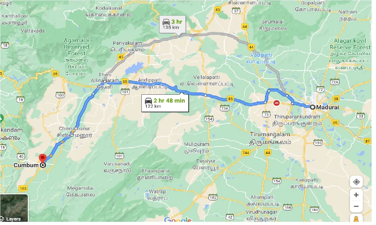 madurai-to-cumbum-taxi