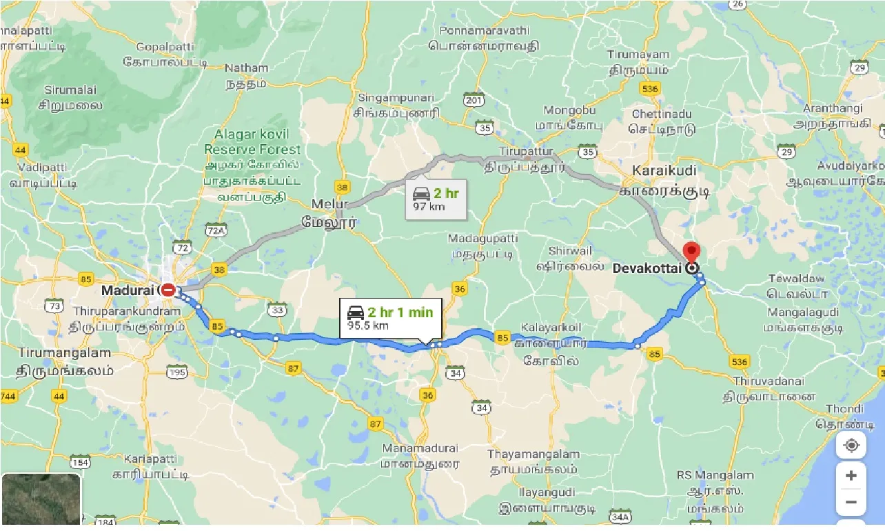 madurai-to-devakkotai-taxi
