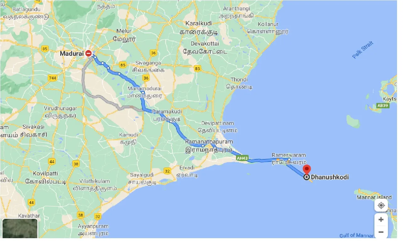madurai-to-dhanushkodi-one-way