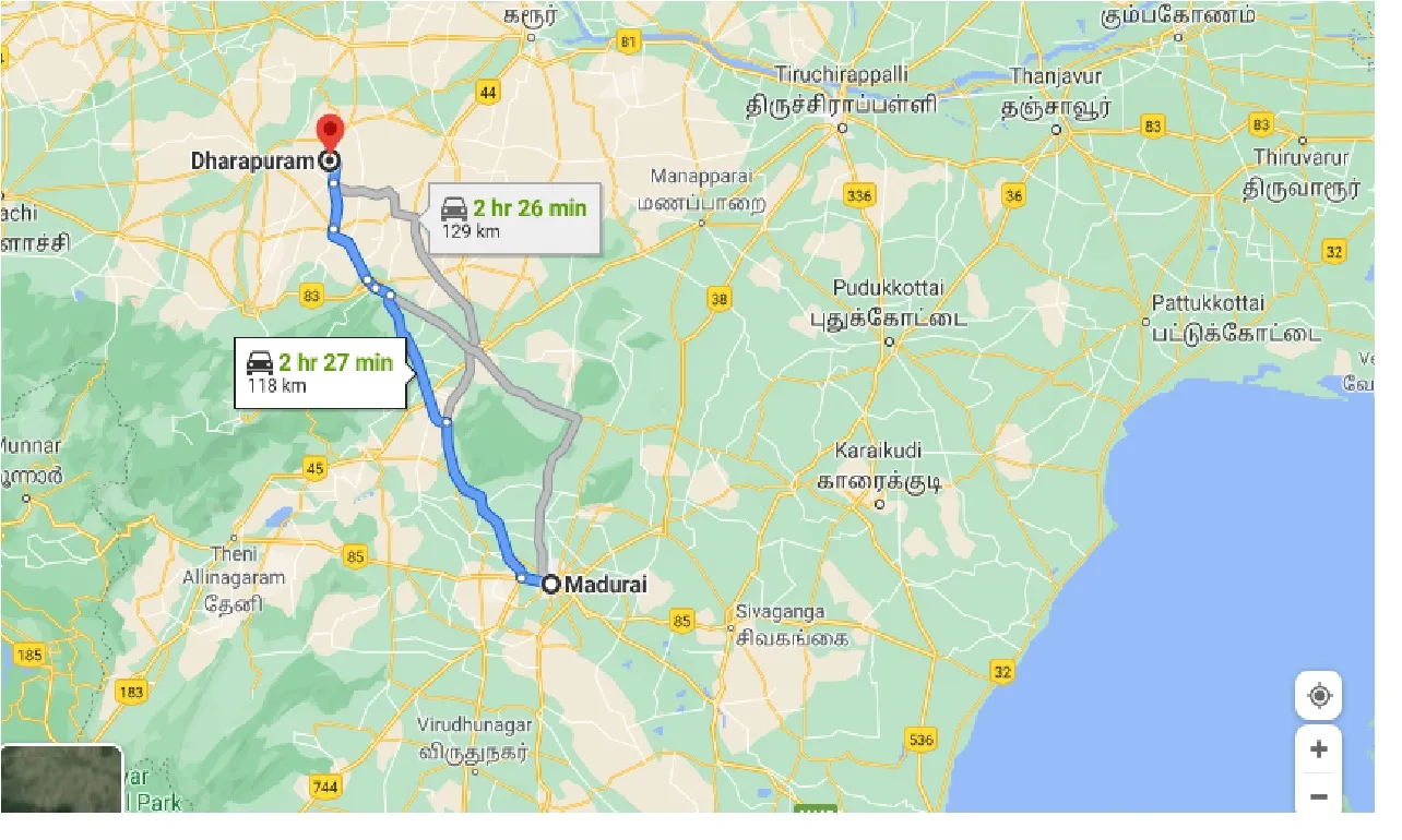 madurai-to-dharapuram-taxi