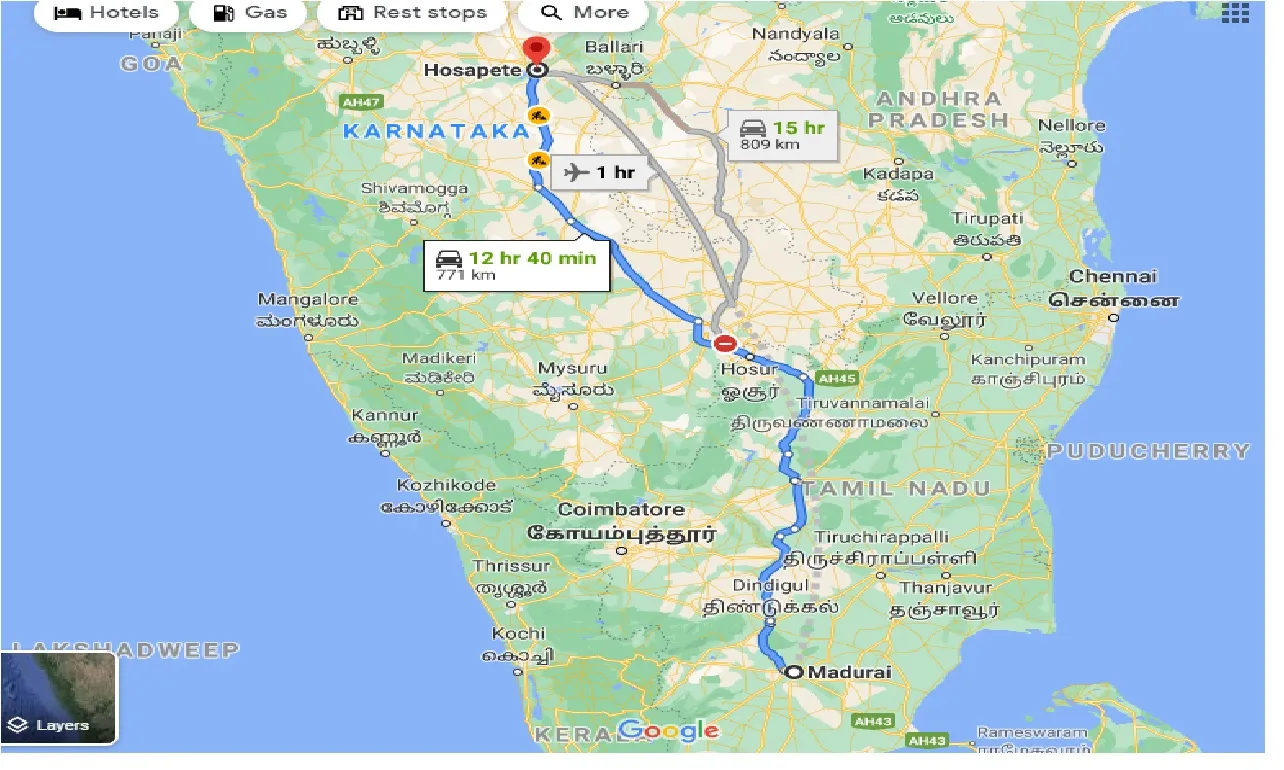 madurai-to-hosapete-one-way