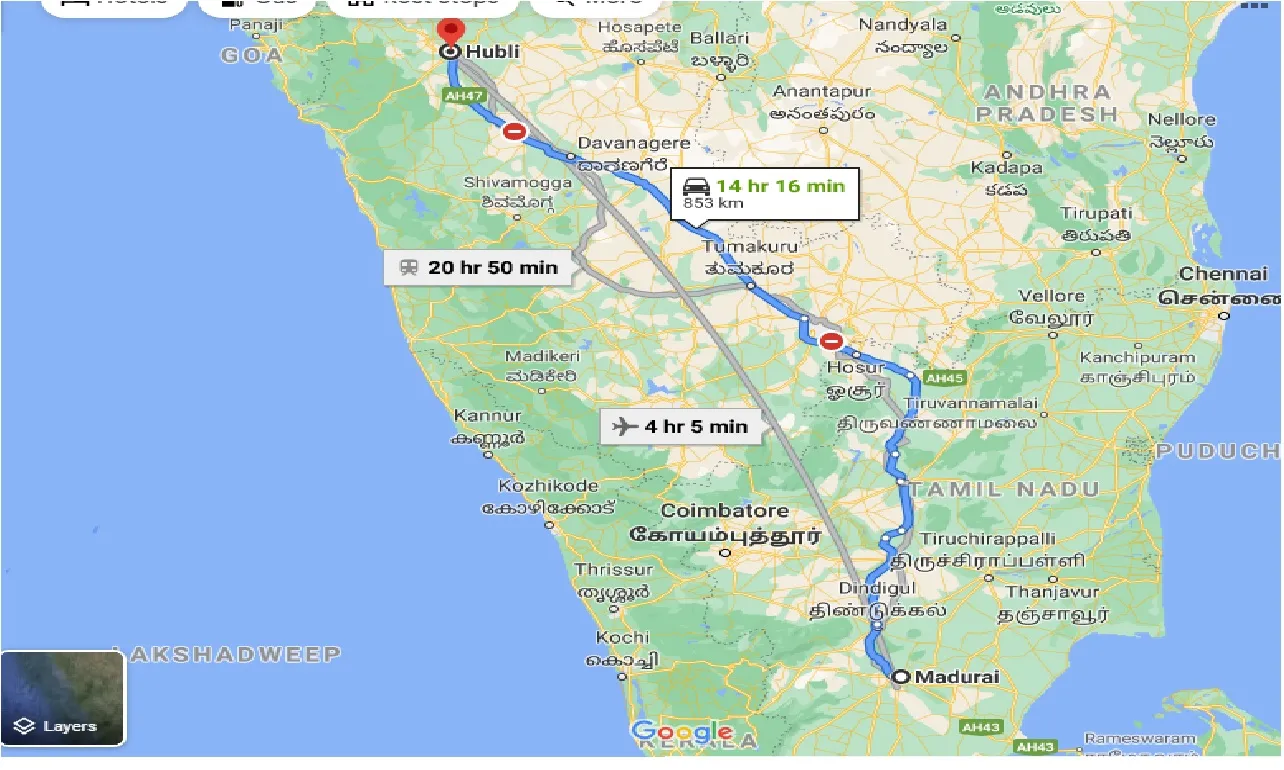 madurai-to-hubli-one-way