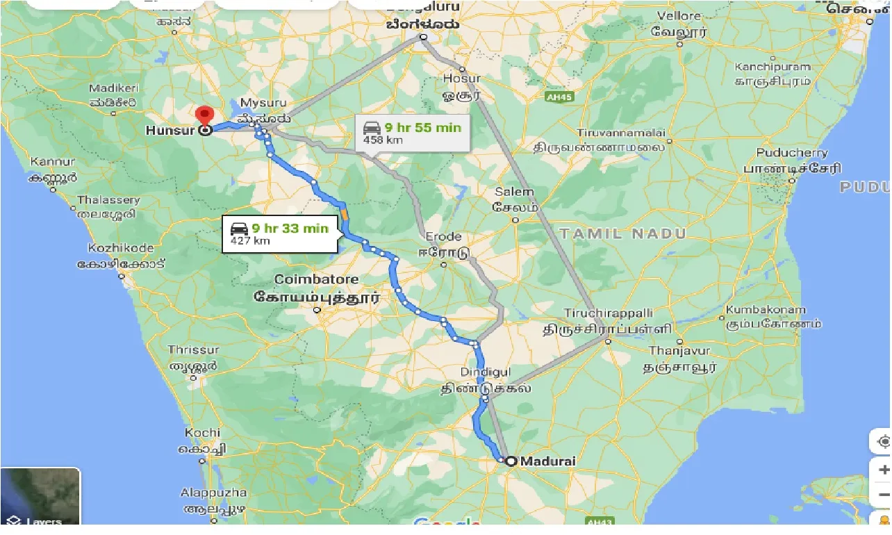 madurai-to-hunsur-taxi