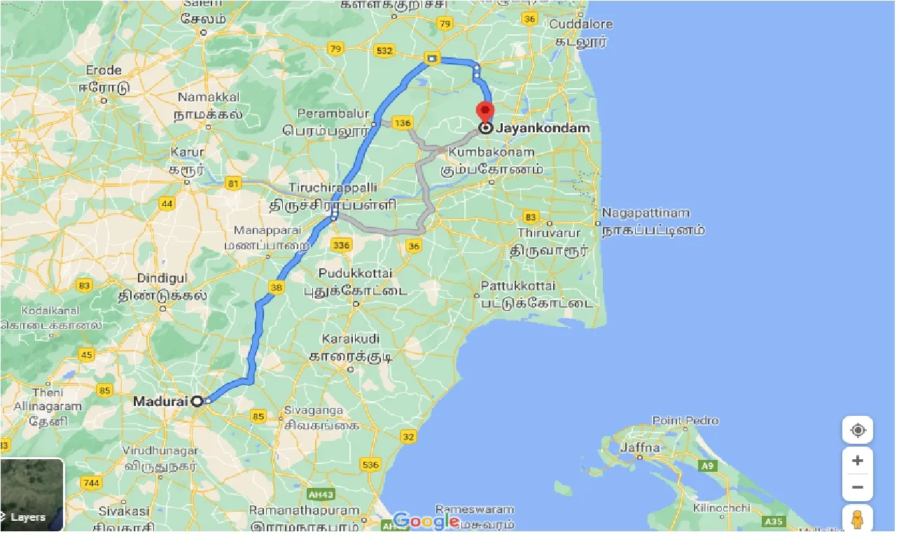 madurai-to-jayankodam-one-way