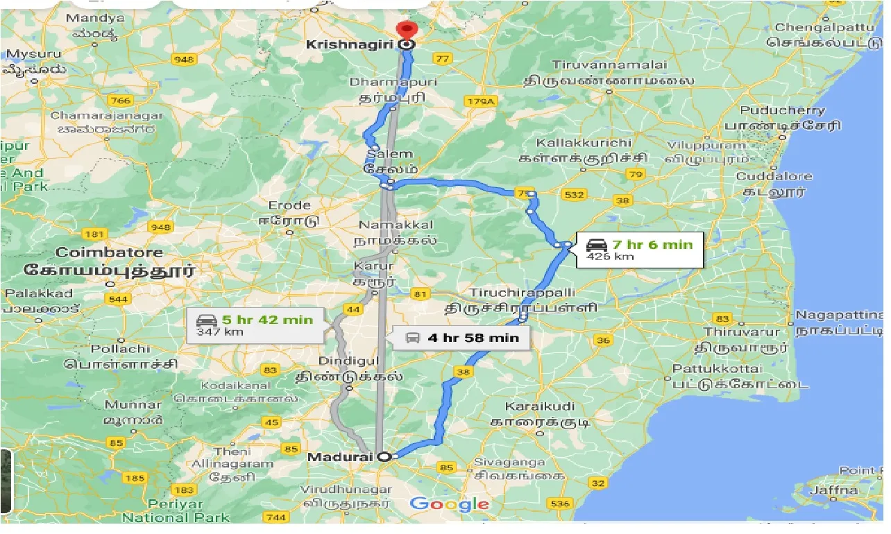 madurai-to-krishnagiri-one-way