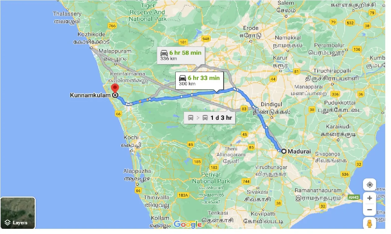 madurai-to-kunnamkulam-taxi