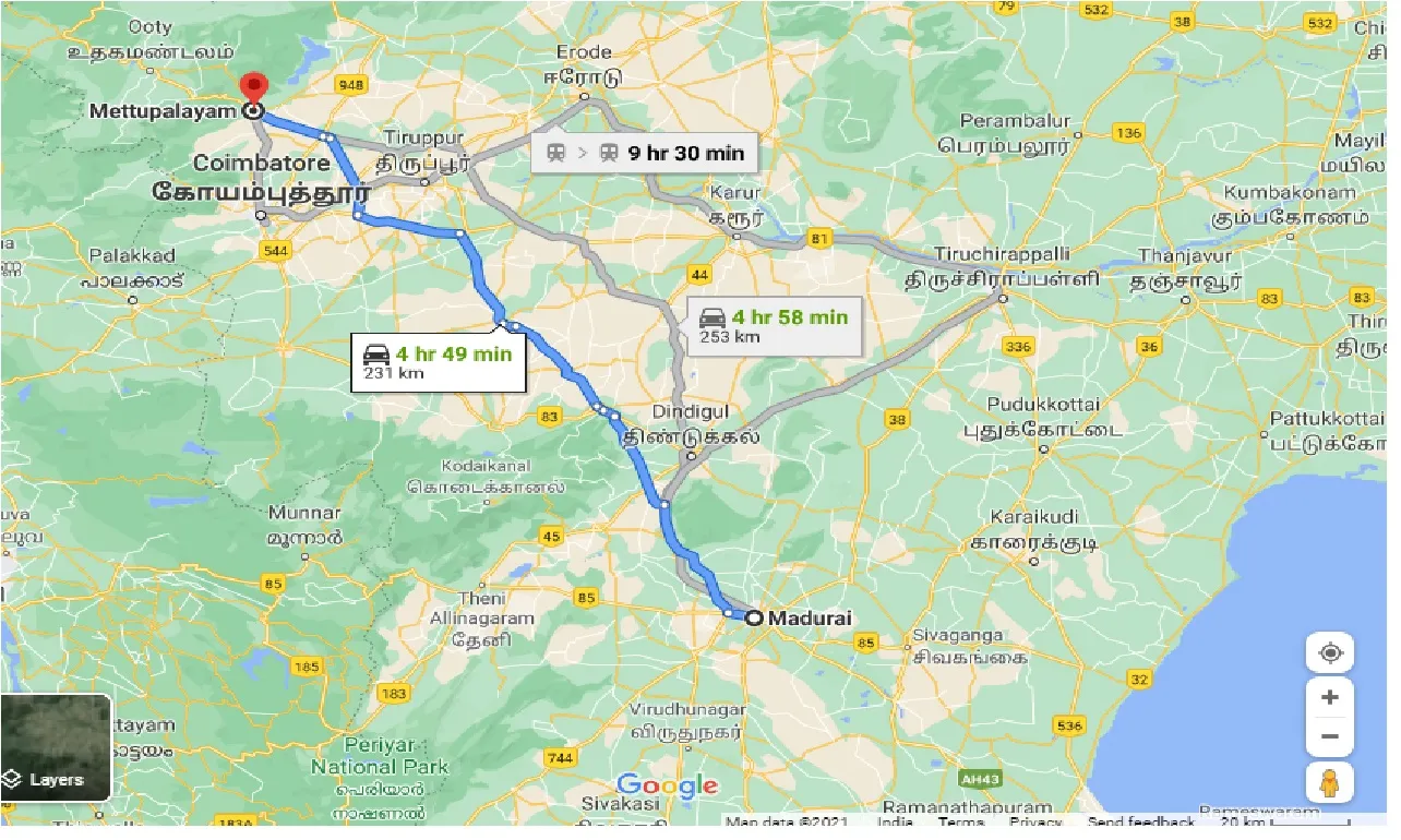 madurai-to-mettupalayam-taxi