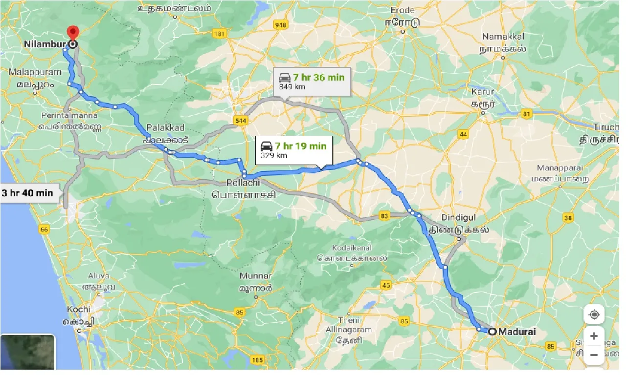 madurai-to-nilambur-one-way