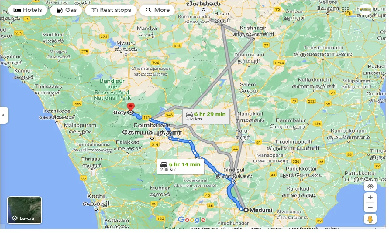 madurai-to-ooty-outstation